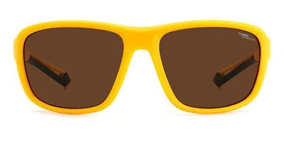 Polaroid Pld 7049/s Polarized 2v7/47 Men's Sunglasses Yellow Size 62
