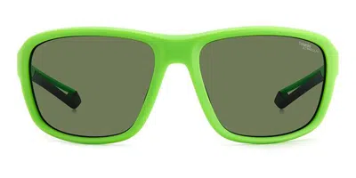 Polaroid Pld 7049/s Polarized Dld/l7 Men's Sunglasses Green Size 62