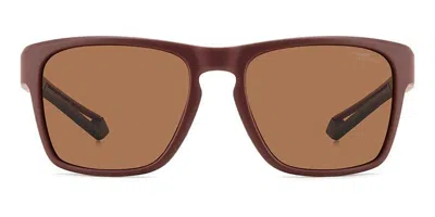 Polaroid Pld 7052/s Polarized 7bl/47 Men's Sunglasses Burgundy Size 56