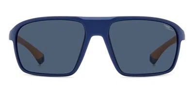 Polaroid Pld 7058/s Polarized Fll/7i Men's Sunglasses Blue Size 64