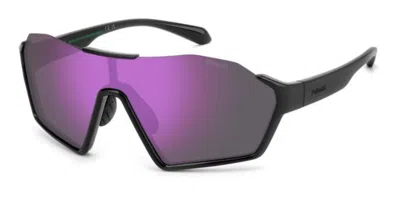 Polaroid Pld 7062/s Polarized 807/ai Occhiali Da Sole Neri Per Uomo In Metallic