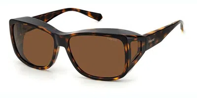Polaroid Pld 9016/s 086/he Occhiali Da Sole Tartarugatishell Per Uomo In Brown