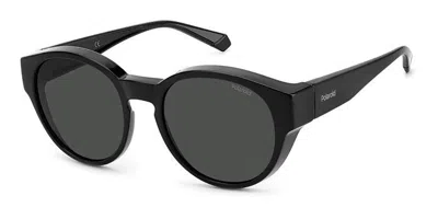 Polaroid Pld 9017/s Polarized 08a/m9 Men's Sunglasses Black Size 55 In Green