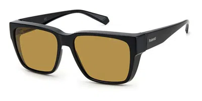 Polaroid Pld 9018/s Polarized 807/mu Men's Sunglasses Black Size 59 In Multi
