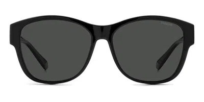Polaroid Pld 9019/s Polarized 08a/m9 Men's Sunglasses Black Size 58 In Gray