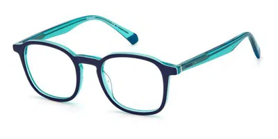Polaroid Pld D393 Dh4 Occhiali Da Vista Blu Per Uomo (solo Montatura) In Blue