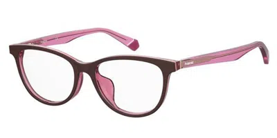 Polaroid Pld D395 0t5 Women's Glasses Burgundy Size 52 - Free Lenses - Blue Light Block Available