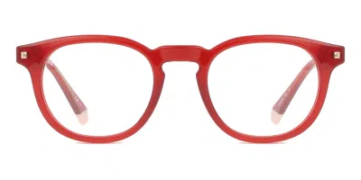 Polaroid Pld D435 C9a Occhiali Da Vista Rossi Per Donna (solo Montatura) In Red