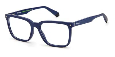 Polaroid Pld D436 Fll Occhiali Da Vista Blu Per Uomo (solo Montatura) In Pattern