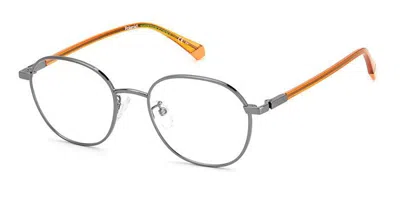 Polaroid Pld D456/g Asian Fit Men's Glasses, Grey, Size 51 In Gray