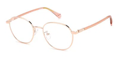 Polaroid Pld D456/g Asian Fit Men's Glasses, Rose-gold, Size 51