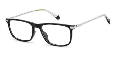 Polaroid Pld D458/g Asian Fit Men's Glasses, Black, Size 54