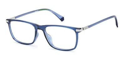 Polaroid Pld D458/g Asian Fit Men's Glasses, Blue, Size 54
