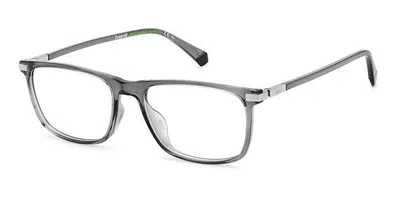 Polaroid Pld D458/g Asian Fit Men's Glasses, Clear, Size 54 In Gray