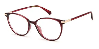 Polaroid Pld D459/g Asian Fit Women's Glasses, Red, Size 52