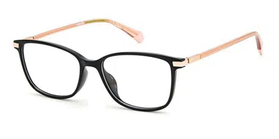 Polaroid Pld D460/g Asian Fit Men's Glasses, Black, Size 53