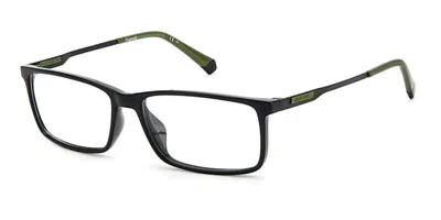 Polaroid Pld D479/g Asian Fit Men's Glasses, Black, Size 55