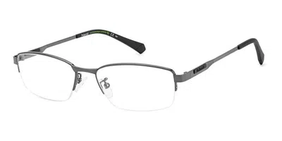 Polaroid Pld D481/g Asian Fit Men's Glasses, Gunmetal, Size 54 In Gray