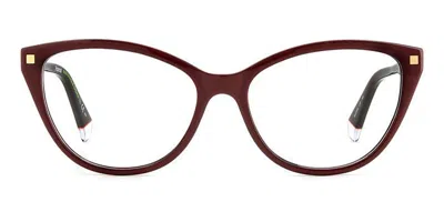 Polaroid Pld D493 Women's Glasses, Burgundy, Size 55