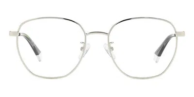 Polaroid Pld D509/g Asian Fit Men's Glasses, Silver, Size 53