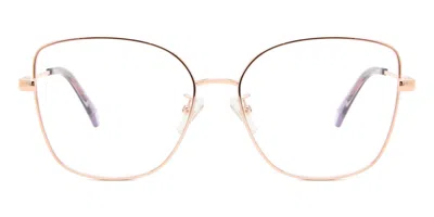 Polaroid Pld D521/g Asian Fit Women's Glasses, Gold, Size 55
