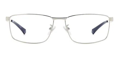 Polaroid Pld D534/g Asian Fit Men's Glasses, Silver, Size 55