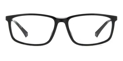 Polaroid Pld D535/g Asian Fit Men's Glasses, Black, Size 56