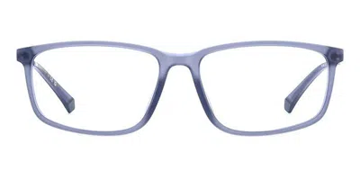 Polaroid Pld D535/g Asian Fit Fll Men's Glasses Blue Size 56 - Free Lenses - Blue Light Block Available