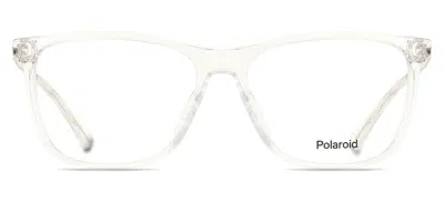 Polaroid Pld D549/g Asian Fit Men's Glasses, Clear, Size 55 In Transparent