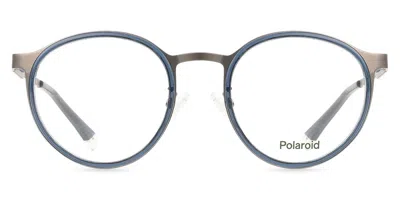 Polaroid Pld D550/g Asian Fit Men's Glasses, Blue, Size 48