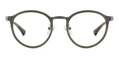 Polaroid Pld D550/g Asian Fit Men's Glasses, Green, Size 48