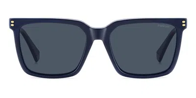 Polaroid Pld D556/c With Clip-on Men's Glasses, Blue, Size 54