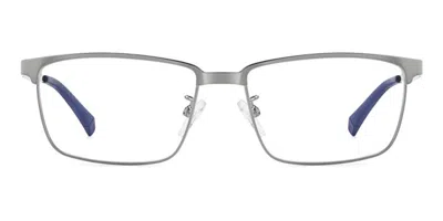 Polaroid Pld D570/g Asian Fit Men's Glasses, Grey, Size 54 In Gray