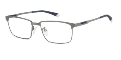 Polaroid Pld D570/g Asian Fit Men's Glasses, Grey, Size 54 In Gray