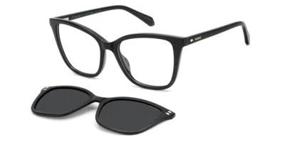 Polaroid Pld D603/c With Clip-on 807/m9 Women's Glasses Black Size 54 - Free Lenses - Blue Light Block Availa