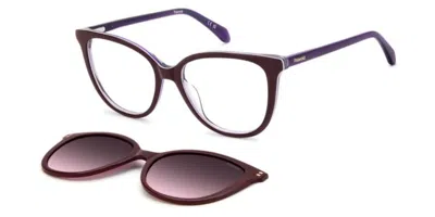 Polaroid Pld D605/c With Clip-on B3v/xw Women's Glasses Purple Size 54 - Free Lenses - Blue Light Block Avail