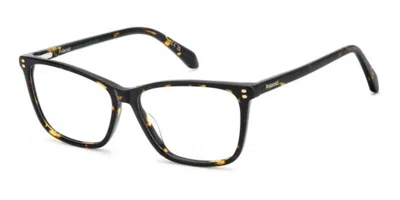 Polaroid Pld D607 086 Occhiali Da Vista Tartarugatishell Per Donna (solo Montatura) In Brown