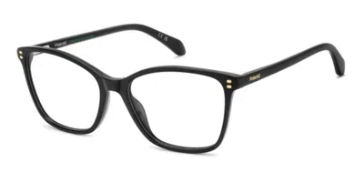 Polaroid Pld D608 807 Occhiali Da Vista Neri Per Donna (solo Montatura) In Black