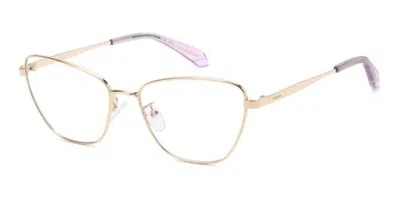 Polaroid Pld D611/g Vestibilità Orientale Ddb Occhiali Da Vista Oro Per Donna (solo Montatura)