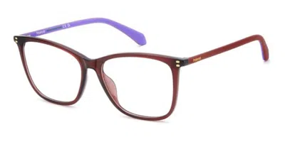 Polaroid Pld D614 C9a Occhiali Da Vista Rossi Per Donna (solo Montatura)