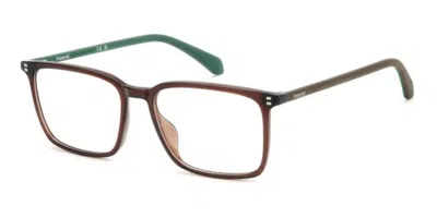 Polaroid Pld D615 09q Occhiali Da Vista Marroni Per Uomo (solo Montatura)