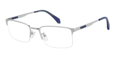 Polaroid Pld D619/g Vestibilità Orientale 6lb Occhiali Da Vista Argentati Per Uomo (solo Montatura)