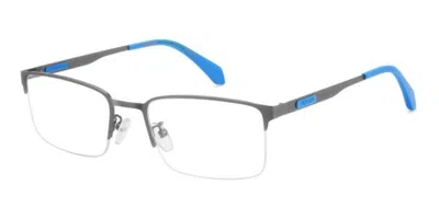 Polaroid Pld D619/g Vestibilità Orientale R80 Occhiali Da Vista Gunmetal Per Uomo (solo Montatura) In Gray