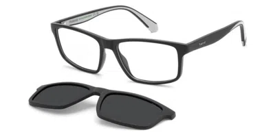 Polaroid Pld D622/c With Clip-on Men's Glasses, Black, Size 56