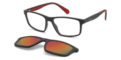 Polaroid Pld D622/c With Clip-on Blx/oz Men's Glasses Black Size 56 - Free Lenses - Blue Light Block Availabl
