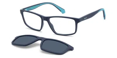 Polaroid Pld D622/c With Clip-on Men's Glasses, Blue, Size 56