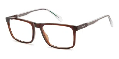 Polaroid Pld D636 09q Men's Glasses Brown Size 55 - Free Lenses - Blue Light Block Available