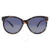 Polaroid Poalrized Blue Gradient Cat Eye Ladies Sunglasses Pld 4079/s/x 0cvt/z7 57
