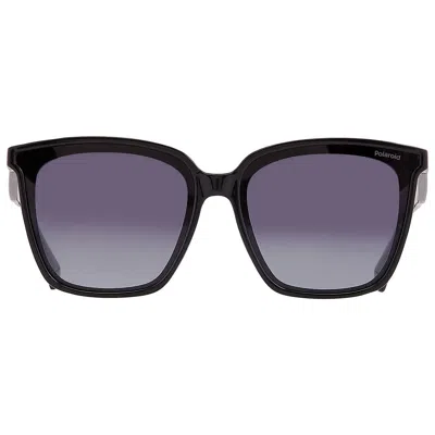 Polaroid Polairzed Grey Shaded Square Unisex Sunglasses Pld 6163/f/s 0807/wj 64 In Purple