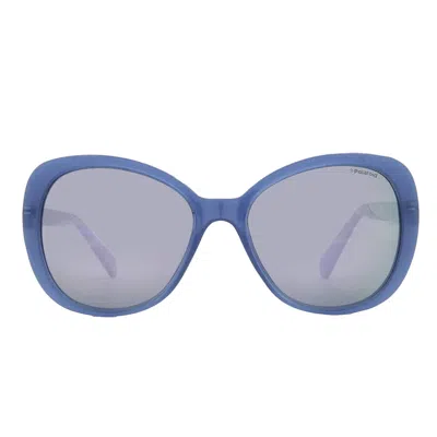 Polaroid Polarized Blue Butterfly Ladies Sunglasses Pld 4063/s/x 0pjp/mf 56